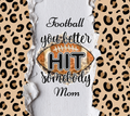 Football Mama Tumbler Wrap