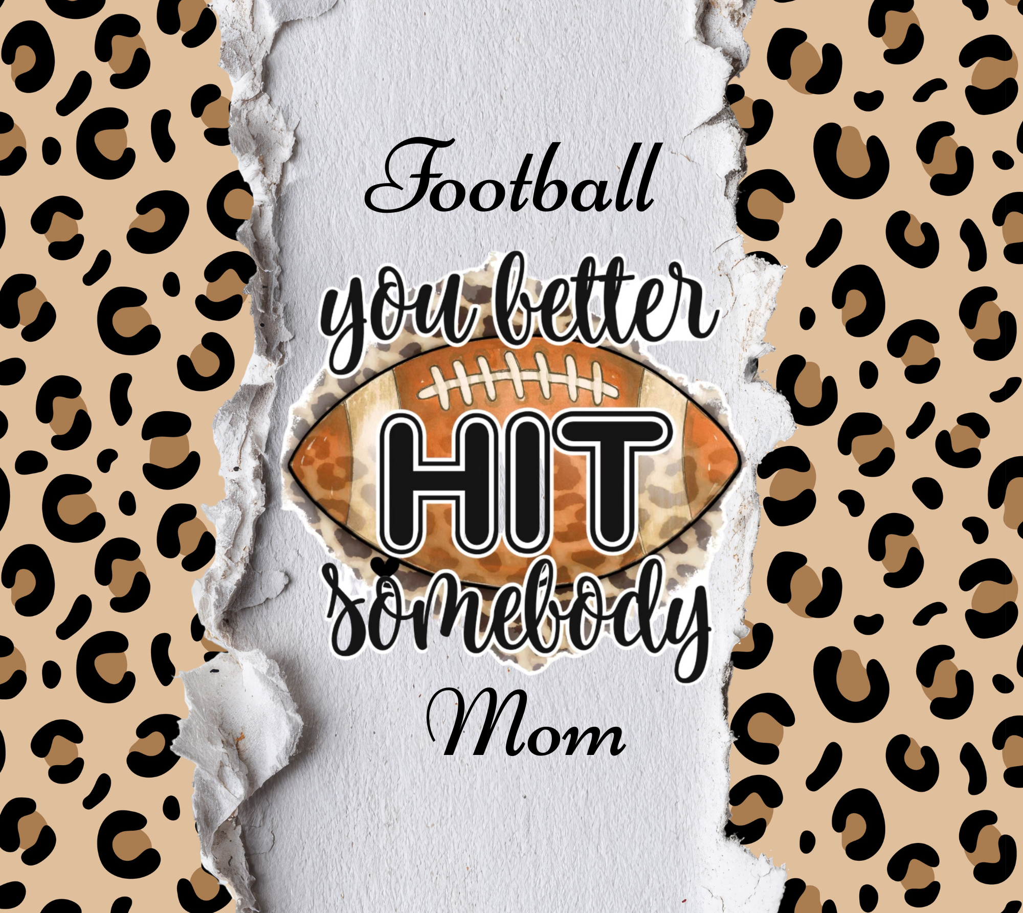 Football Mama Tumbler Wrap