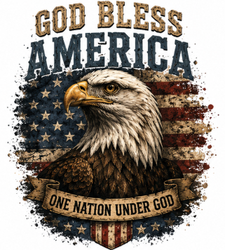 God Bless America One Nation Under God Tee