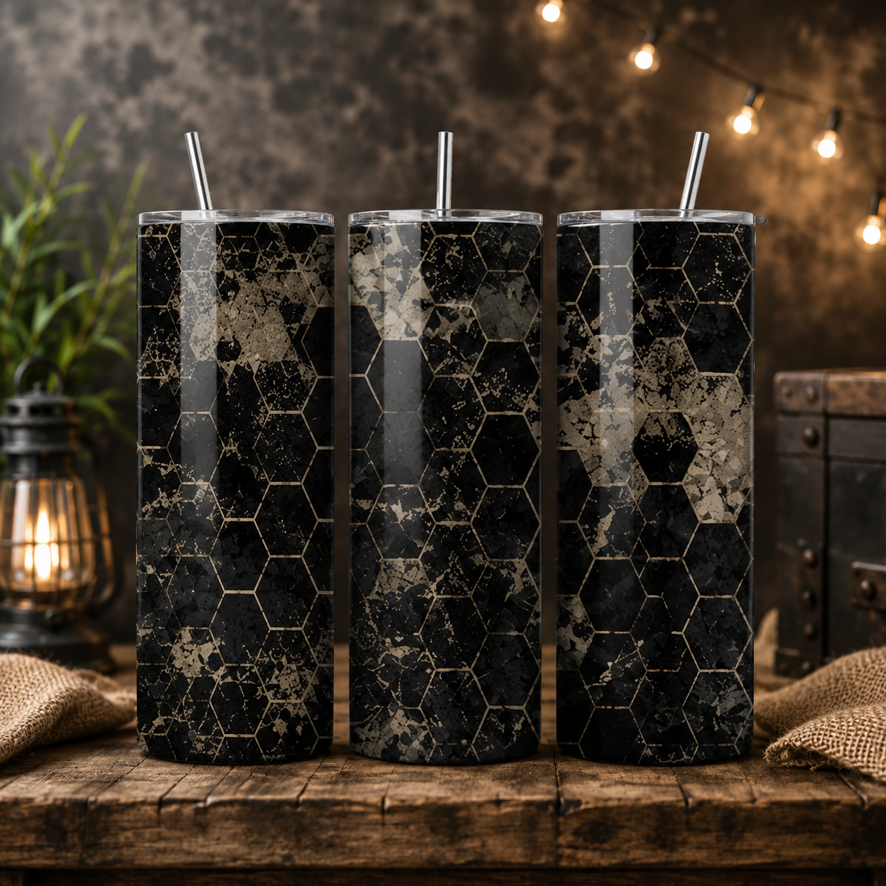 Midnight Grid 20oz Tumbler