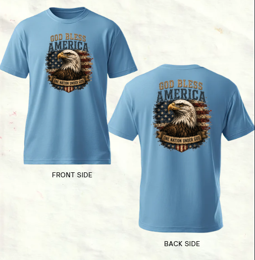 God Bless America One Nation Under God Tee