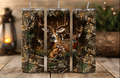 Deer Camo Skinny Tumbler – Wildlife Forest Design